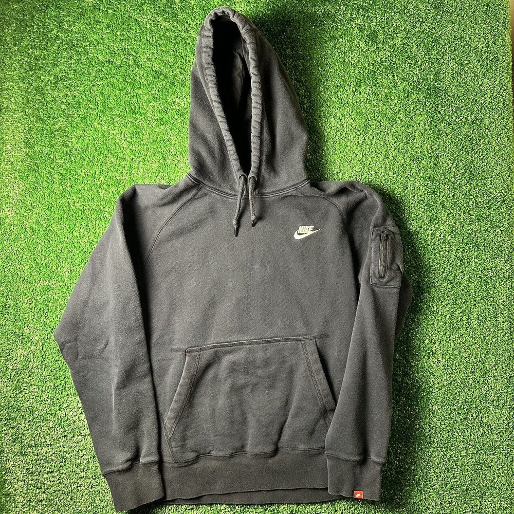 Vintage Nike Hoodie Pullover Black Size Medium